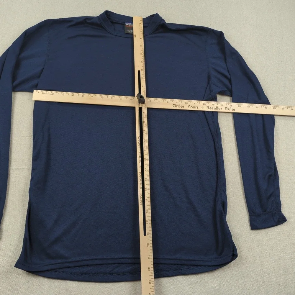 Patagonia Shirt Mens Large Blue Capilene‎ Baselayer Outdoor Hiking Made USA